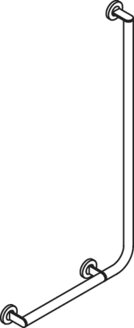 Winkelgriff des Systems 900, Edelstahl, PVD, waagerechte Länge 500 mm, senkrechte Länge 1000 mm, D: 32 mm, Ausführung links, in Farbe CK (messing glänzend) Winkelgriff des Systems 900, Edelstahl, PVD, waagerechte Länge 500 mm, senkrechte Länge 1000 mm, D: 32 mm, Ausführung links, in Farbe CK (messing glänzend)