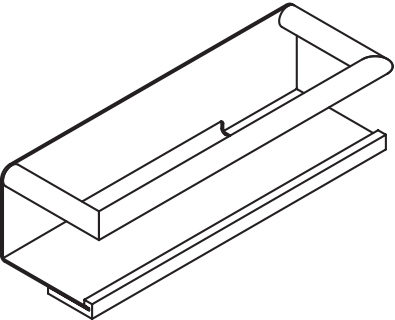 HEWI Ablage „System 162“ in 8,6 × 10 cm