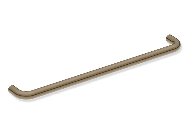 HEWI Haltegriff Serie 480, Edelstahl PVD bronze gebürstet, Achsmaß 600 mm, Durchmesser 25 mm