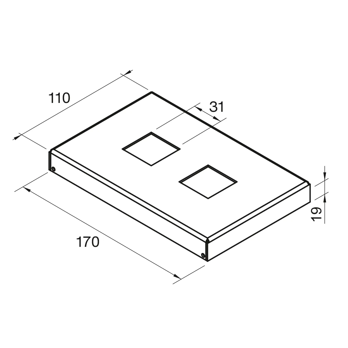 Zubehör Abdeckkappe f. FMORV HD10 + HD45, Sonder-Lack