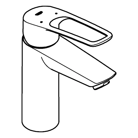 Grohe Eurosmart Professional (2021) Einhandmischer, M-Size, offener Metall-Hebelgriff, chrom Grohe Eurosmart Professional (2021) Einhandmischer, M-Size, offener Metall-Hebelgriff, chrom