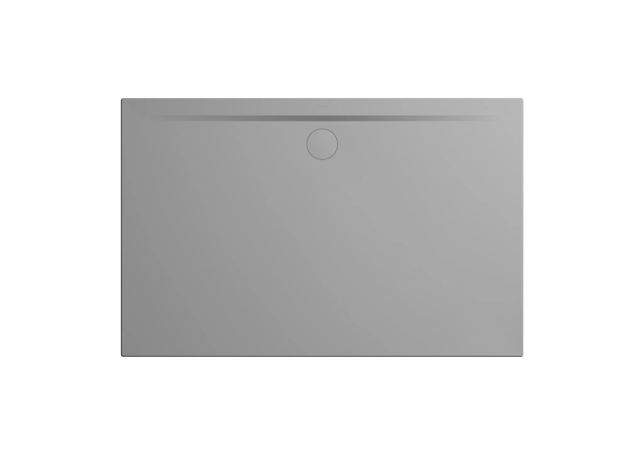 Kaldewei SUPERPLAN ZERO Duschfläche, extraflach, 750x1400 mm, cool grey 30, Perl-Effekt, 20 mm tief, seitlicher Ablauf