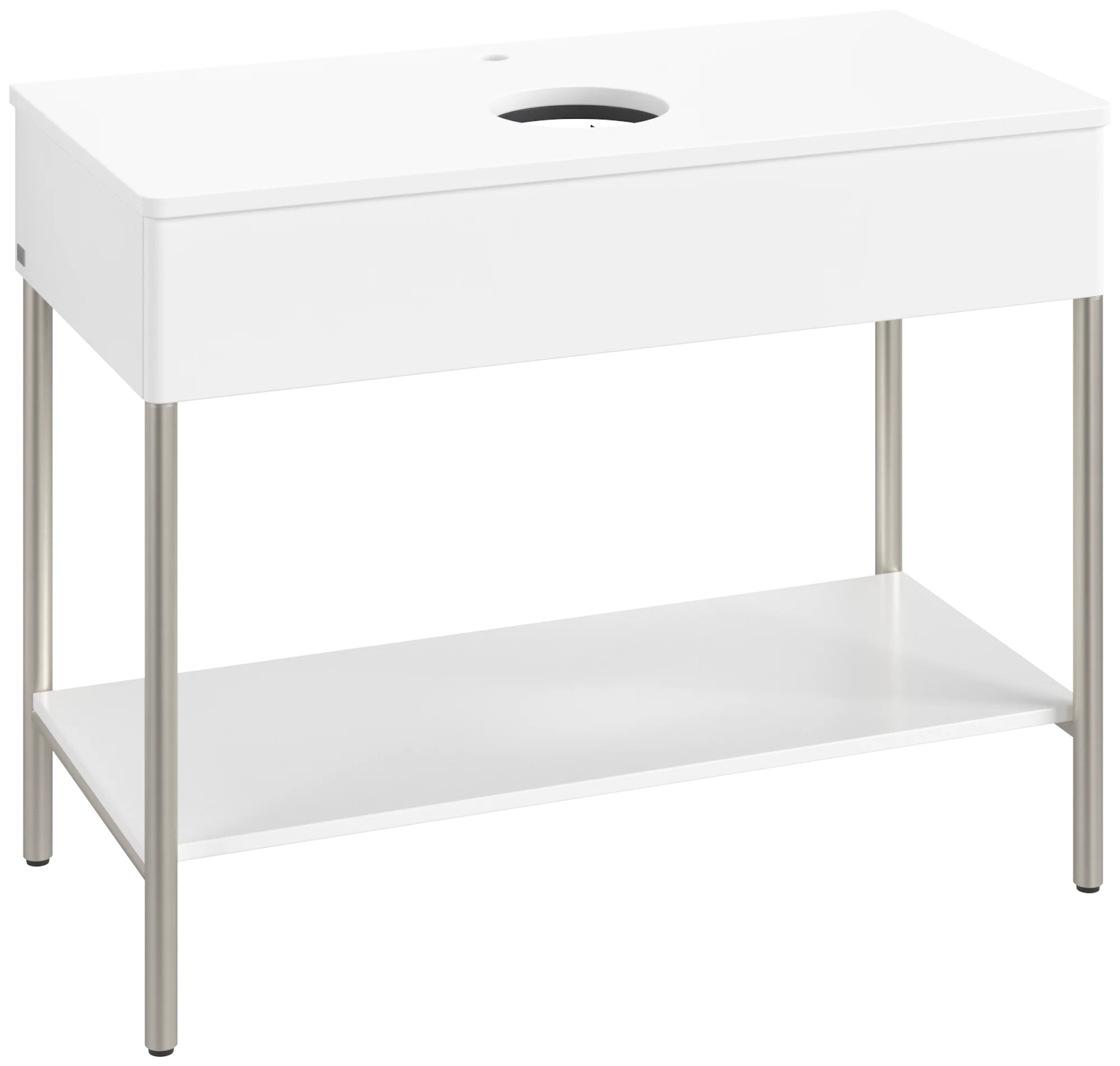 Villeroy & Boch Waschbeckenunterschrank Artis L64050MT, Eckig White Matt Lacquer, 1000x782x500mm, mit Metallgestell, Beleuchtung, Push-to-open Funktion Villeroy & Boch Waschbeckenunterschrank Artis L64050MT, Eckig White Matt Lacquer, 1000x782x500mm, mit Metallgestell, Beleuchtung, Push-to-open Funktion