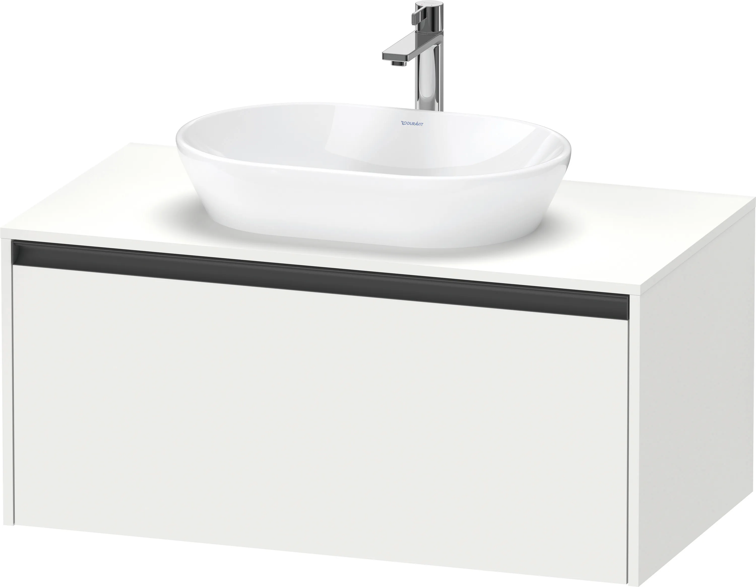 Duravit Waschtischunterschrank wandhängend „Ketho.2“ 100 × 45,9 × 55 cm Weiß Matt