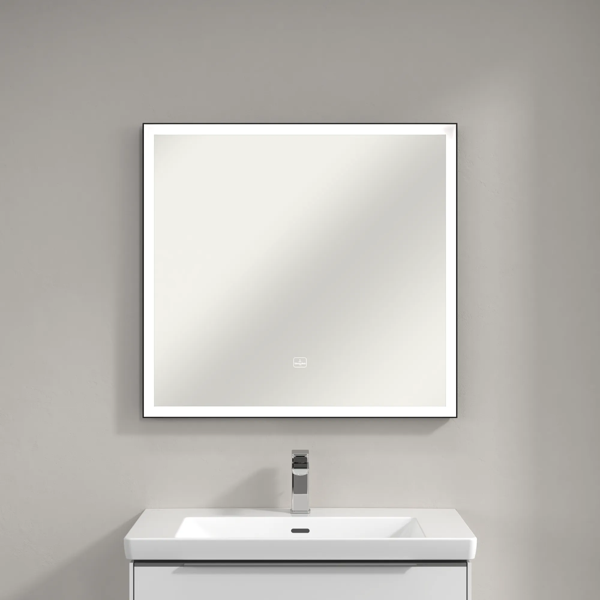 Villeroy & Boch Spiegel „Subway 3.0“ 800 × 750 mm in BiColour (Black Matt, White Matt) Villeroy & Boch Spiegel „Subway 3.0“ 800 × 750 mm in BiColour (Black Matt, White Matt)