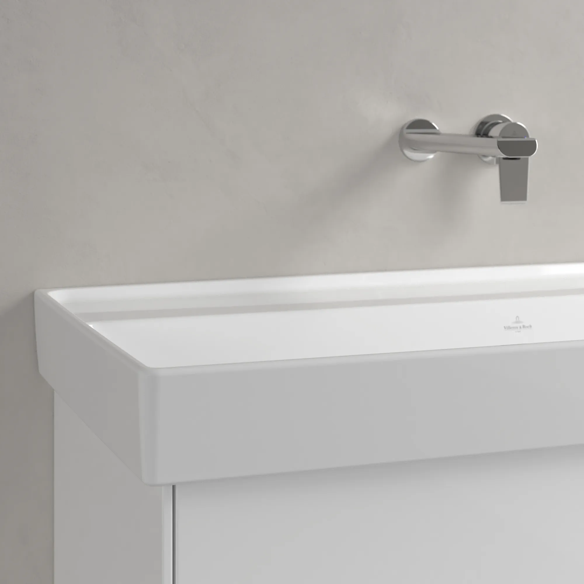 Villeroy & Boch Schrankwaschtisch aus TitanCeram „Collaro“ 1000 × 470 × 160 mm, ohne Hahnlochbohrung in Weiß Alpin Villeroy & Boch Schrankwaschtisch aus TitanCeram „Collaro“ 1000 × 470 × 160 mm, ohne Hahnlochbohrung in Weiß Alpin