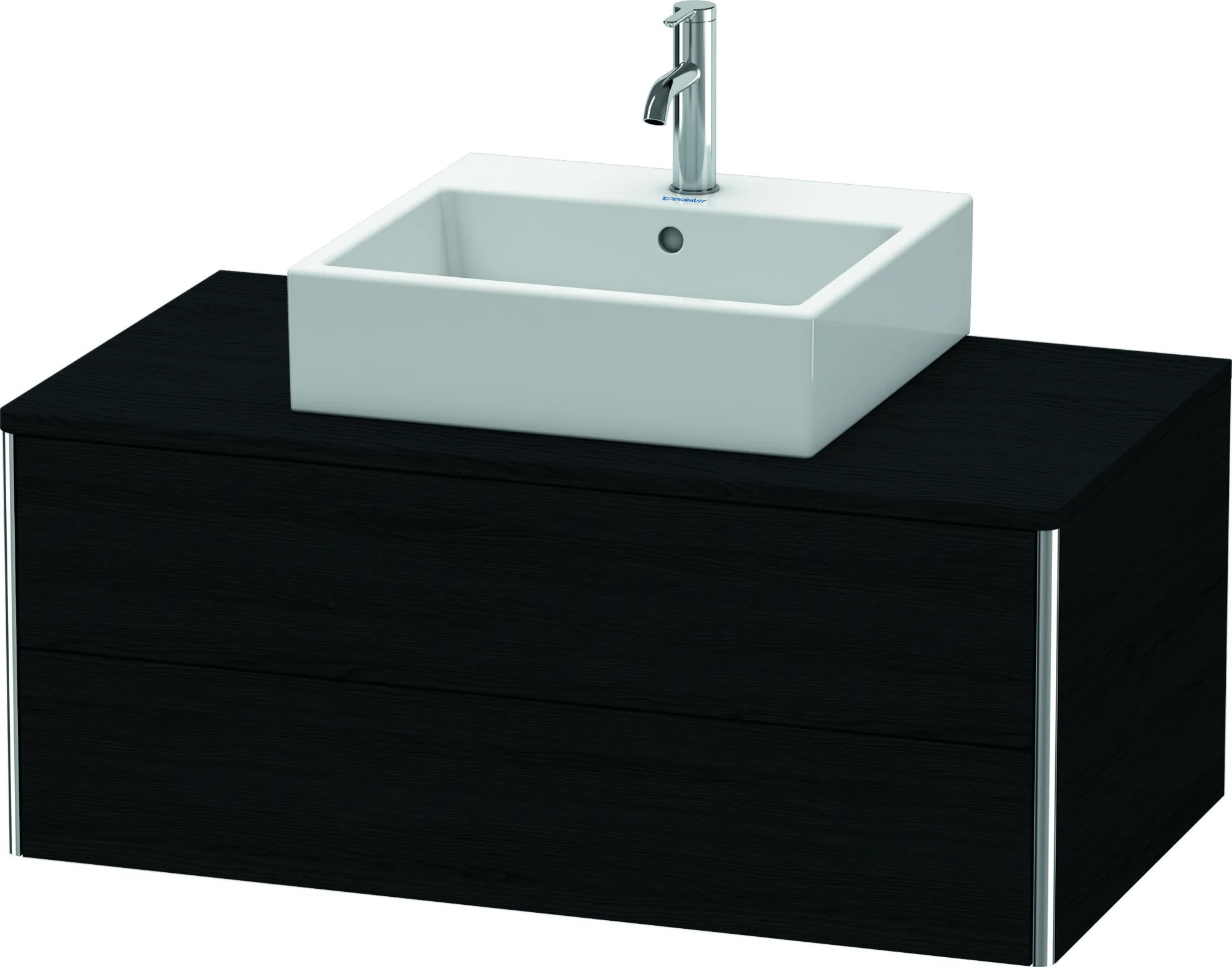 Duravit Waschtischunterschrank wandhängend „XSquare“ 100 × 40 × 54,8 cm Eiche Schwarz