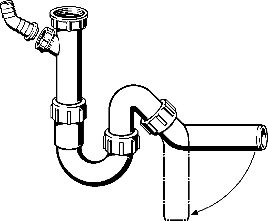 Viega Röhrengeruchverschluss Modell 7985.30 „Abläufe für Spülen“, „“ in G1 1 / 2 × 50 mm Kunststoff weiss 12,8 cm Viega Röhrengeruchverschluss Modell 7985.30 „Abläufe für Spülen“, „“ in G1 1 / 2 × 50 mm Kunststoff weiss 12,8 cm