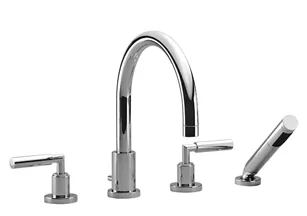 Wannen-Vierlochbatterie für Wannenrand- bzw. Fliesenrandmontage TARA Chrom 27512882