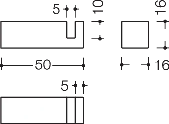 HEWI Handtuchhaken „System 100“ in / /