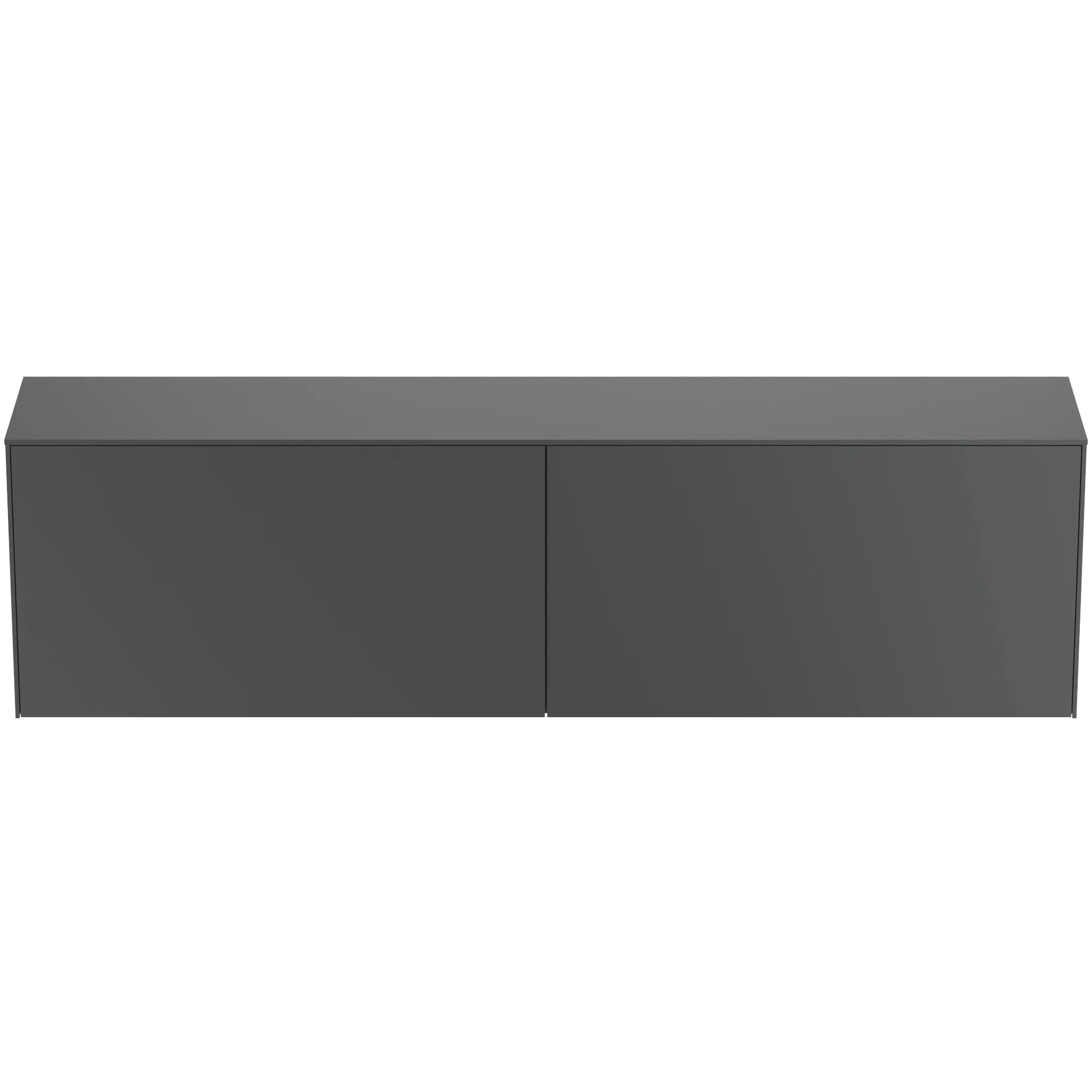 Ideal Standard Waschtischunterschrank „Conca“ 198,7 × 55 × 37,3 cm Anthrazit matt lackiert Ideal Standard Waschtischunterschrank „Conca“ 198,7 × 55 × 37,3 cm Anthrazit matt lackiert