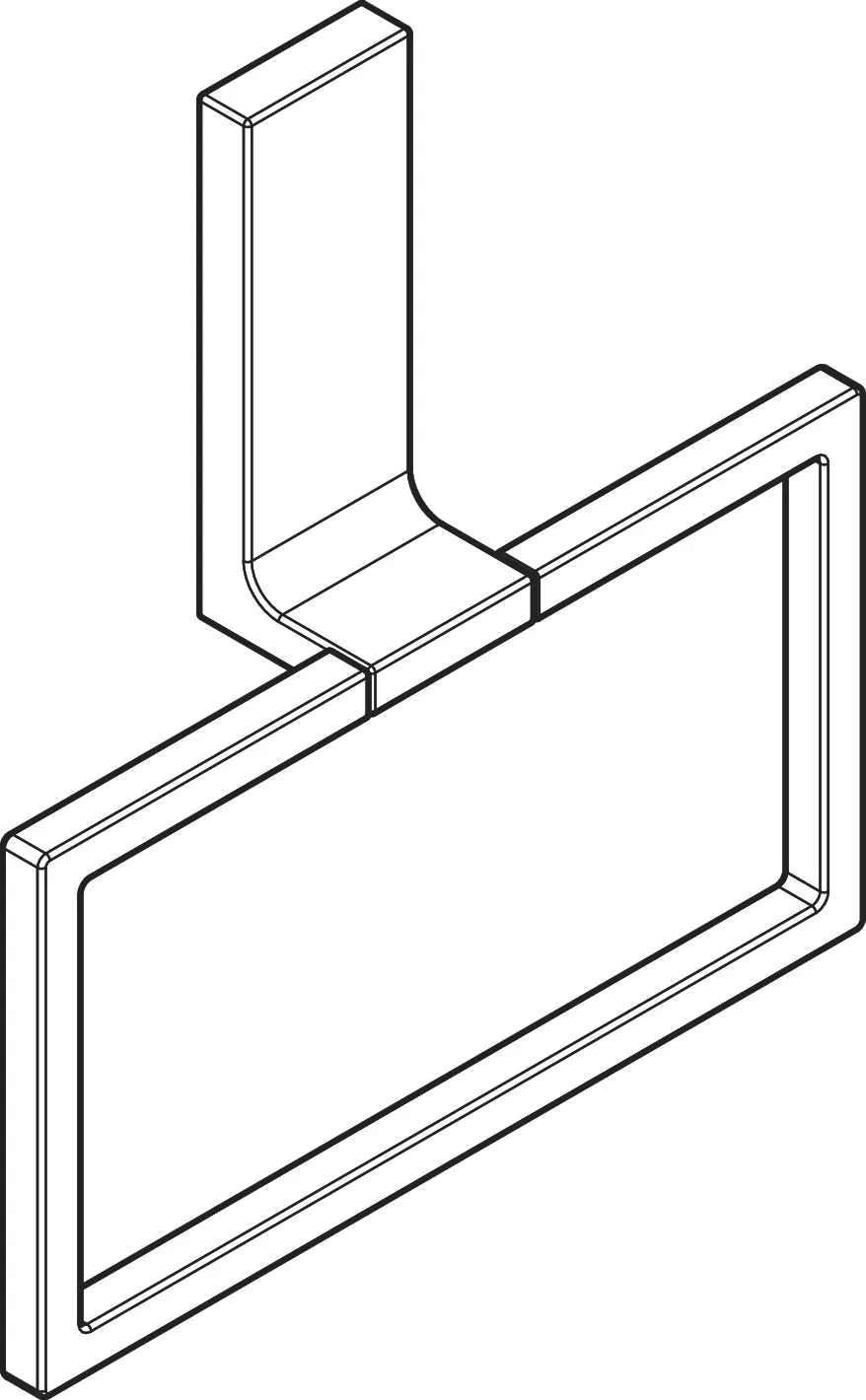 AXOR Universal Rectangular Handtuchring Chrom AXOR Universal Rectangular Handtuchring Chrom