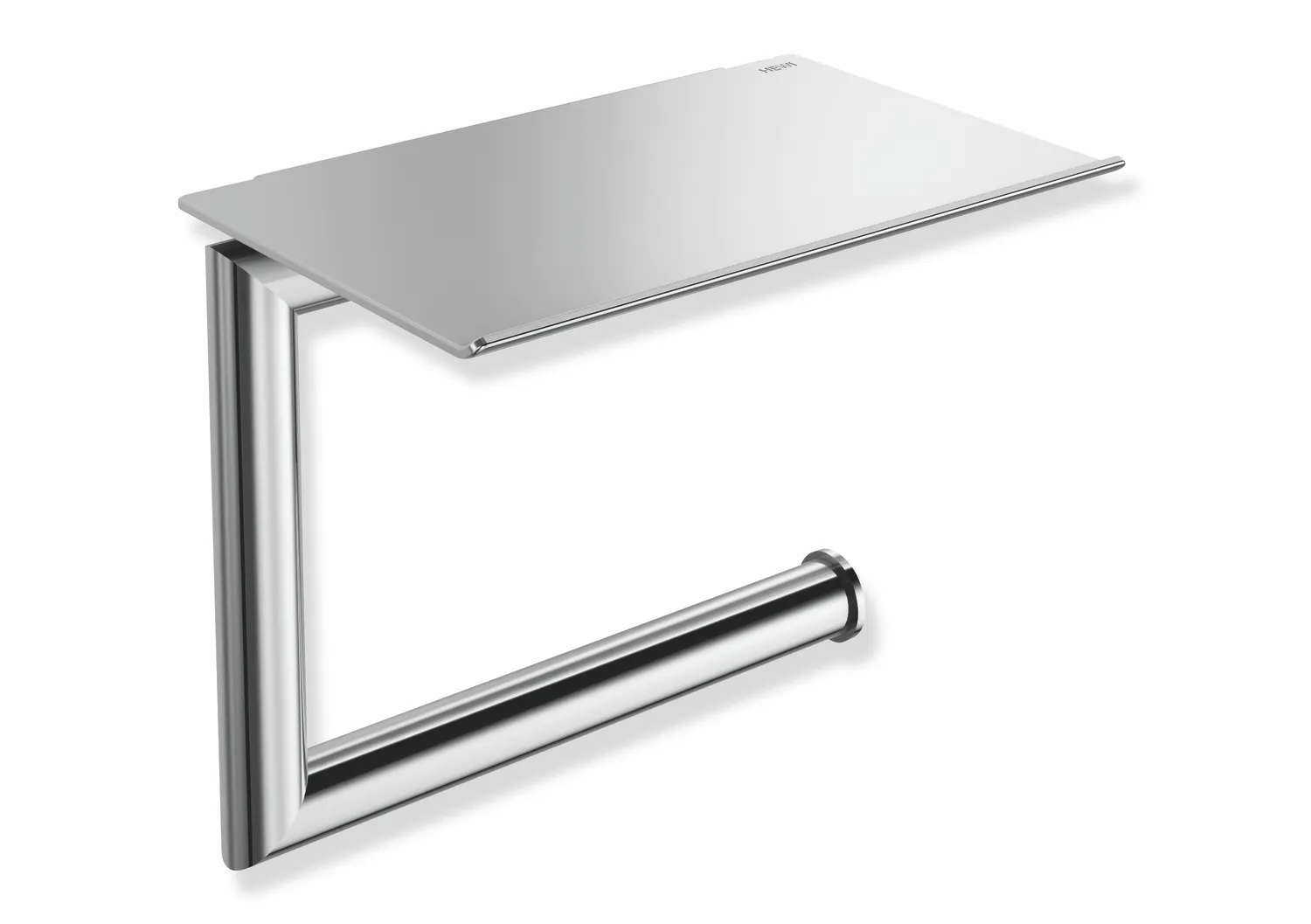 WC-Papierhalter m. Ablage chrom WC-Papierhalter m. Ablage chrom