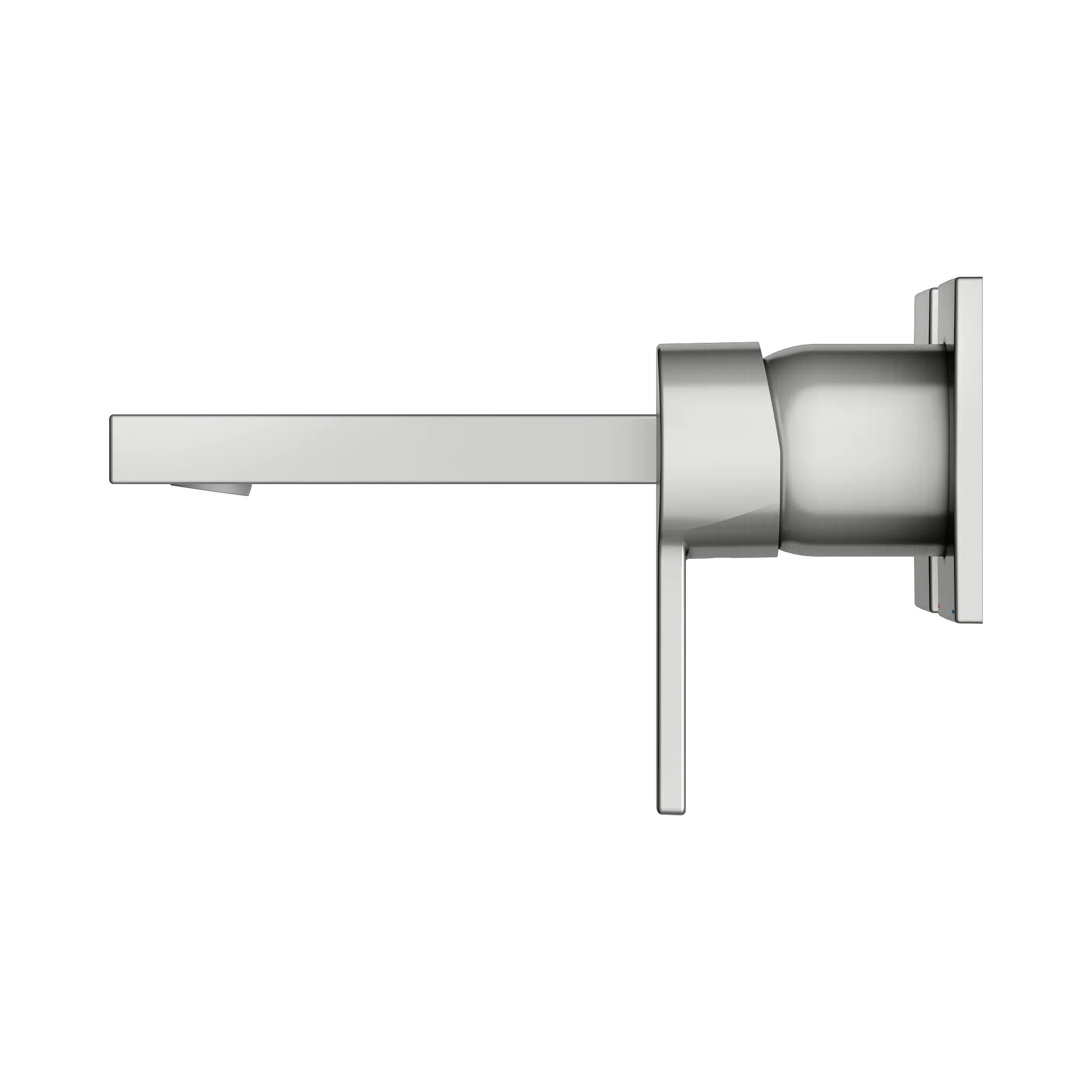 KEUCO EDITION 11 Einhebel-Waschtischmischer Unterputz 2 Loch Wandmontage 165mm Edelstahl-finish