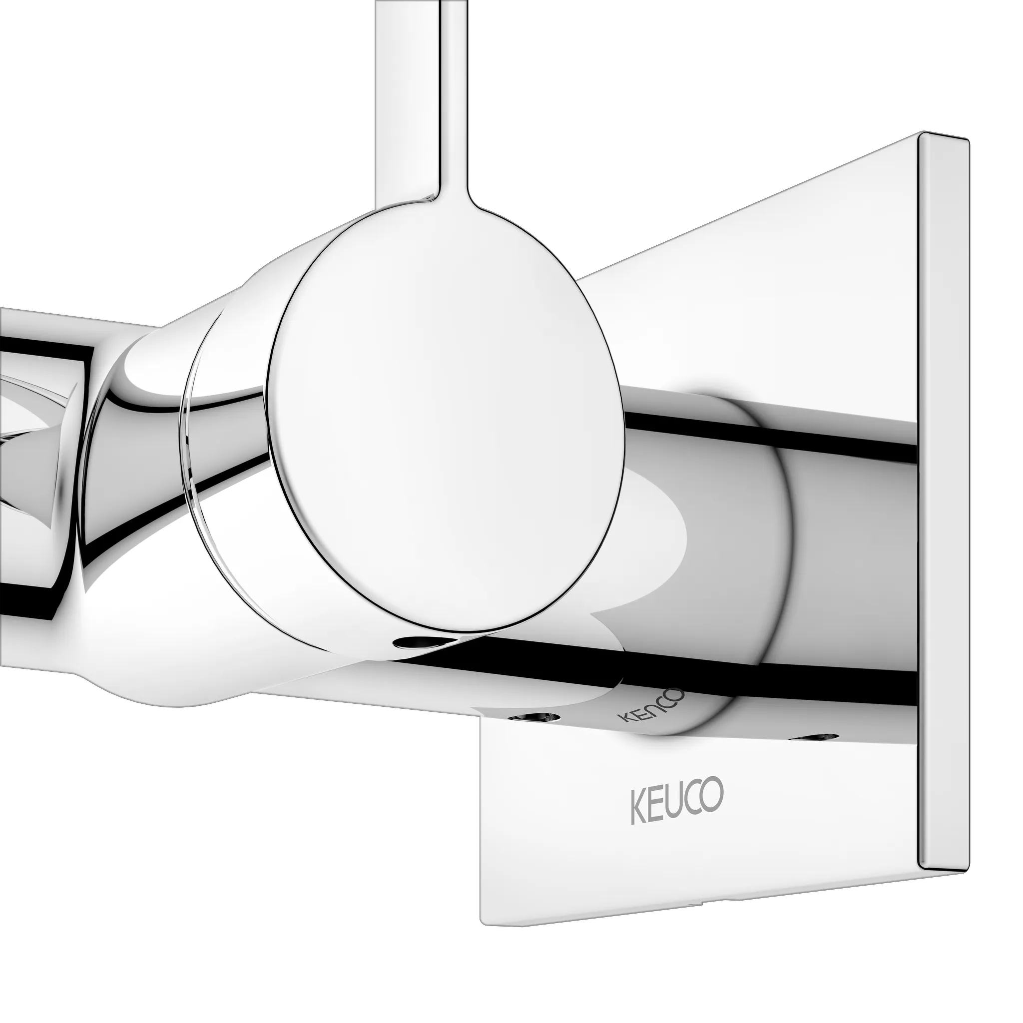 KEUCO IXMO Einhebel-Waschtischmischer Unterputz 1 Loch IXMO Pure für Wandmontage, eckig Ausladung 243 mm/IXMO Pure verchromt