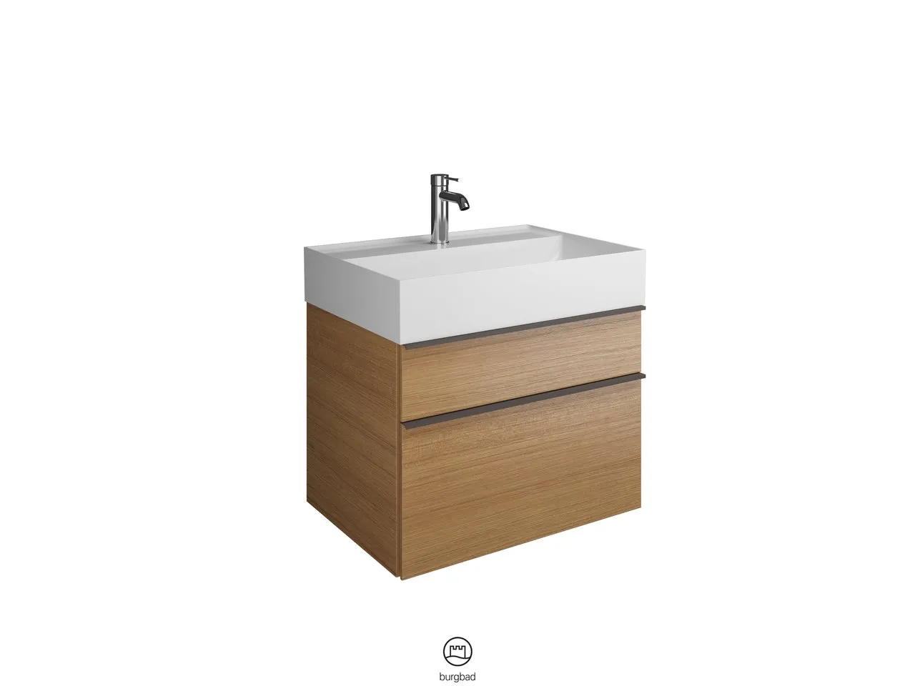 burgbad Badmöbelset „Yumo“ in Eiche Dekor Silber burgbad Badmöbelset „Yumo“ in Eiche Dekor Silber