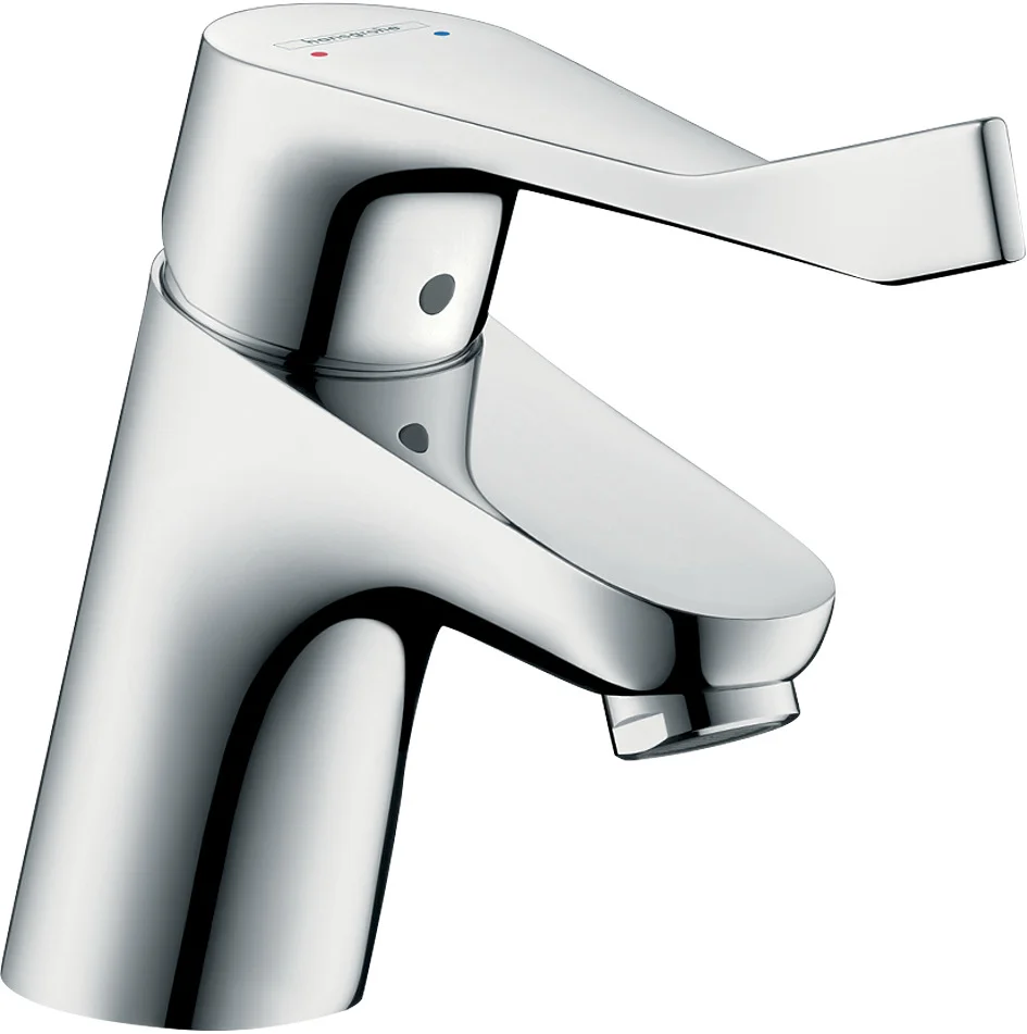 Hansgrohe Waschtischmischer Focus Care 70 chrom, Einhebelmischer mit Comfortgriff, Laminarstrahl, 101 mm Ausladung, 53 mm Auslaufhöhe Hansgrohe Waschtischmischer Focus Care 70 chrom, Einhebelmischer mit Comfortgriff, Laminarstrahl, 101 mm Ausladung, 53 mm Auslaufhöhe