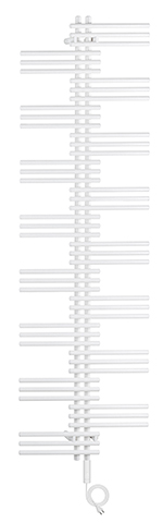 Zehnder Design-Elektroheizkörper „Yucca“ 50 × 90,8 cm in Verkehrsweiß (RAL 9016, glänzend)