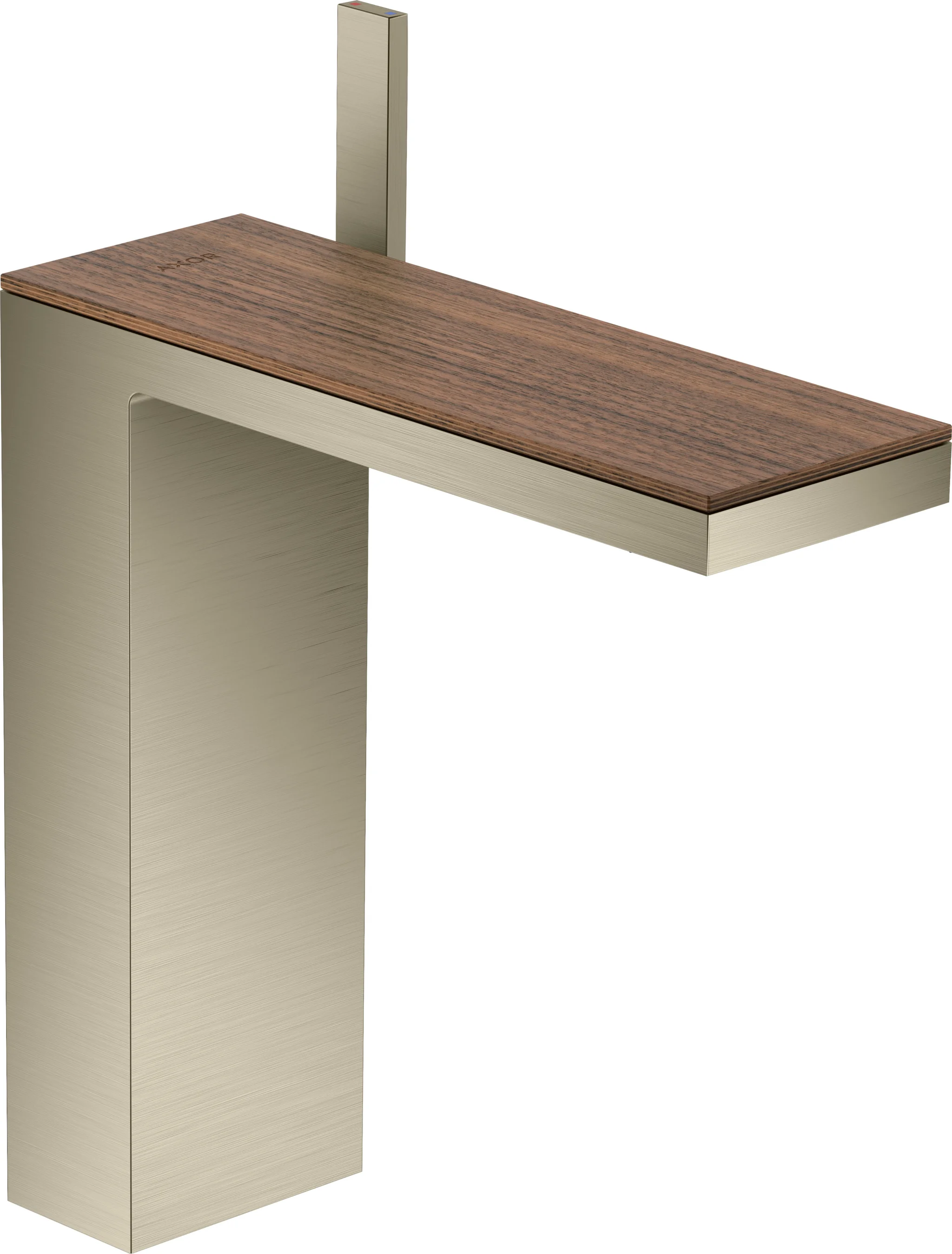 Hansgrohe AXOR MyEdition Platte 245 mm, Amerikanischer Nussbaum, abnehmbar