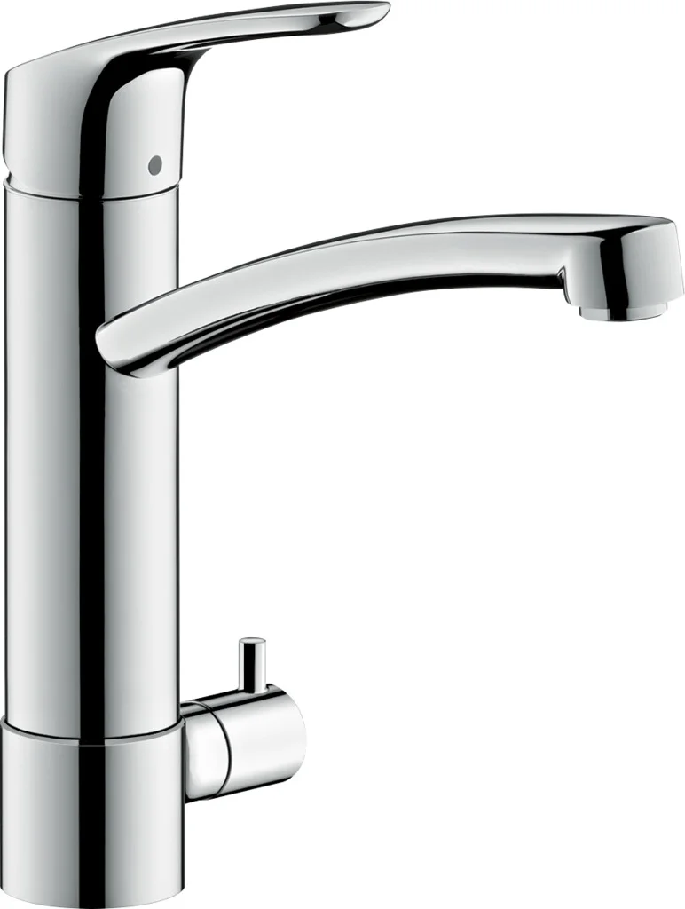 Hansgrohe Focus M41 Einhebel-Küchenmischer 200, Geräteabsperrventil, Chrom, Schwenkbereich 120°, Normalstrahl, max. Durchflussmenge 12 l/min Hansgrohe Focus M41 Einhebel-Küchenmischer 200, Geräteabsperrventil, Chrom, Schwenkbereich 120°, Normalstrahl, max. Durchflussmenge 12 l/min