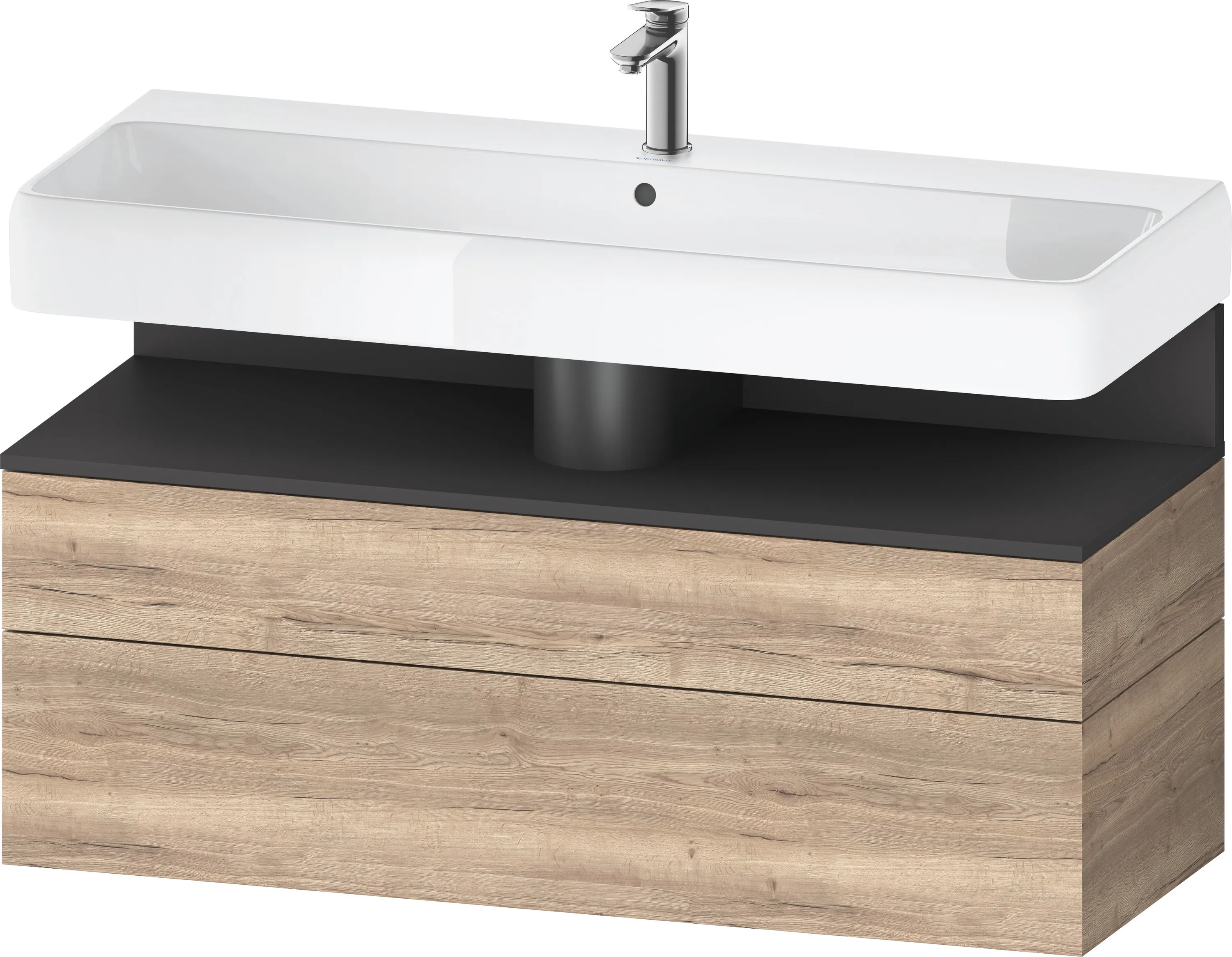 Duravit Waschtischunterschrank wandhängend „Qatego“ 119 × 59 × 47 cm, mit Beleuchtung Duravit Waschtischunterschrank wandhängend „Qatego“ 119 × 59 × 47 cm, mit Beleuchtung