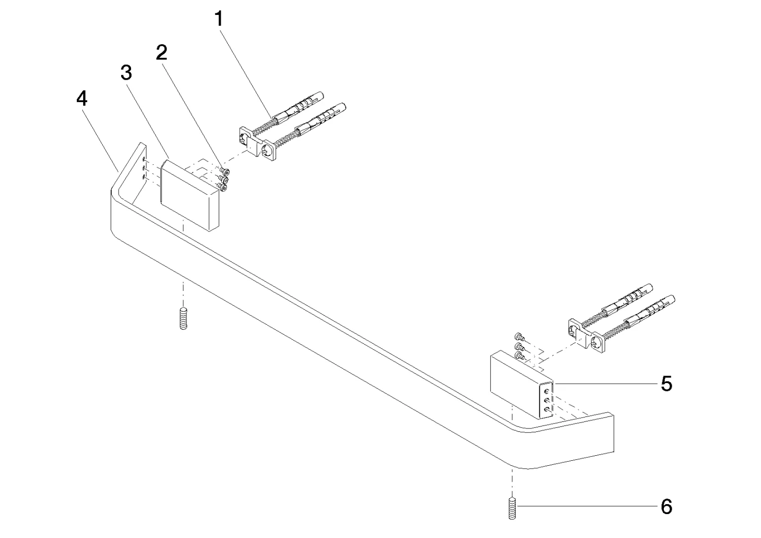 Dornbracht Badetuchhalter CL.1 Platin gebürstet, Stichmaß 449 mm, Breite 523 mm, Höhe 35 mm, Ausladung 70 mm Dornbracht Badetuchhalter CL.1 Platin gebürstet, Stichmaß 449 mm, Breite 523 mm, Höhe 35 mm, Ausladung 70 mm