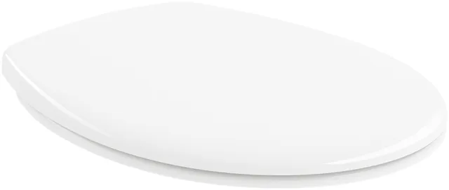 WC-Sitz „Newo“ in Weiß Alpin, Scharniere Edelstahl WC-Sitz „Newo“ in Weiß Alpin, Scharniere Edelstahl