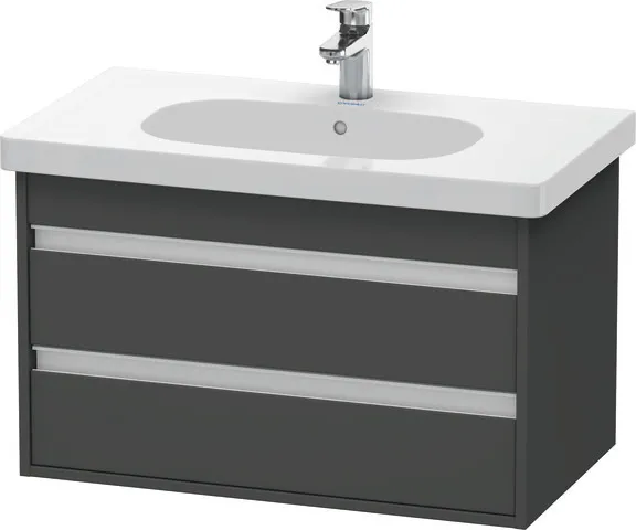 Duravit Waschtischunterschrank wandhängend „Ketho“ 80 × 48 × 45,5 cm Graphit Matt Duravit Waschtischunterschrank wandhängend „Ketho“ 80 × 48 × 45,5 cm Graphit Matt
