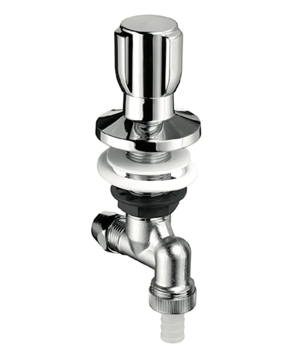 Spültischventil COMFORT, Rückflussverhinderer RV, Rohrbelüfter RB, Ø 10 mm (DN 15 G 1/2 AG), Schlauchverschraubung Ø 14,5 mm (DN 20 G 3/4 AG), chrom Spültischventil COMFORT, Rückflussverhinderer RV, Rohrbelüfter RB, Ø 10 mm (DN 15 G 1/2 AG), Schlauchverschraubung Ø 14,5 mm (DN 20 G 3/4 AG), chrom