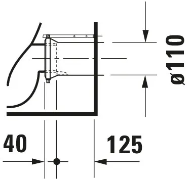 Stand-Tiefspül-WC „Starck 3“ 36 × 43 × 56 cm