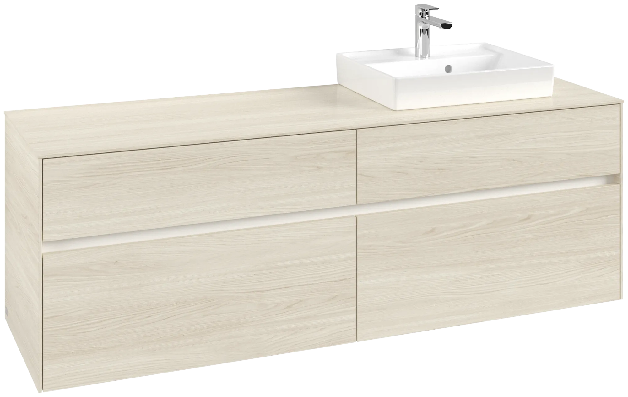 Villeroy & Boch Collaro Waschbeckenunterschrank C079B0, 1600 x 548 x 500 mm, White Oak