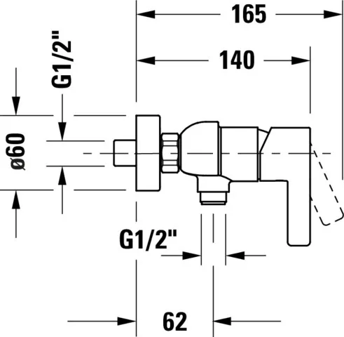 Einhand-Duscharmatur „D-Neo“ in Chrom Einhand-Duscharmatur „D-Neo“ in Chrom