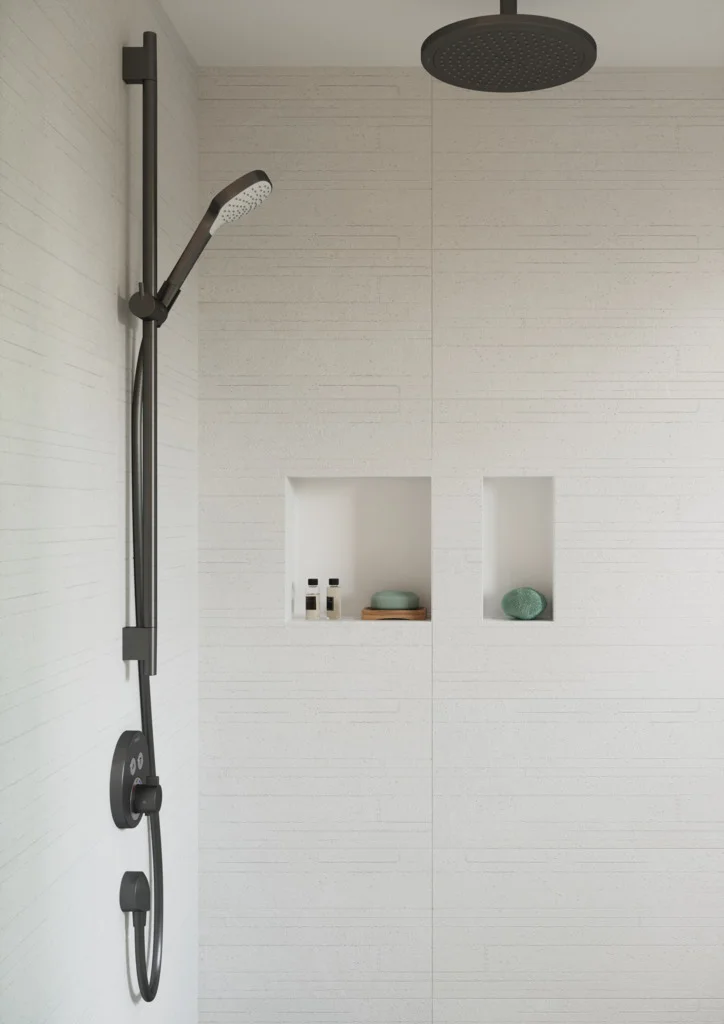 Hansgrohe Unica Brausestange S Puro 90 cm BBC, 1008 mm Gesamtlänge, 22 mm Durchmesser, 160 cm Brauseschlauch, stufenlos verstellbare Handbrausehalterung aus Metall Hansgrohe Unica Brausestange S Puro 90 cm BBC, 1008 mm Gesamtlänge, 22 mm Durchmesser, 160 cm Brauseschlauch, stufenlos verstellbare Handbrausehalterung aus Metall