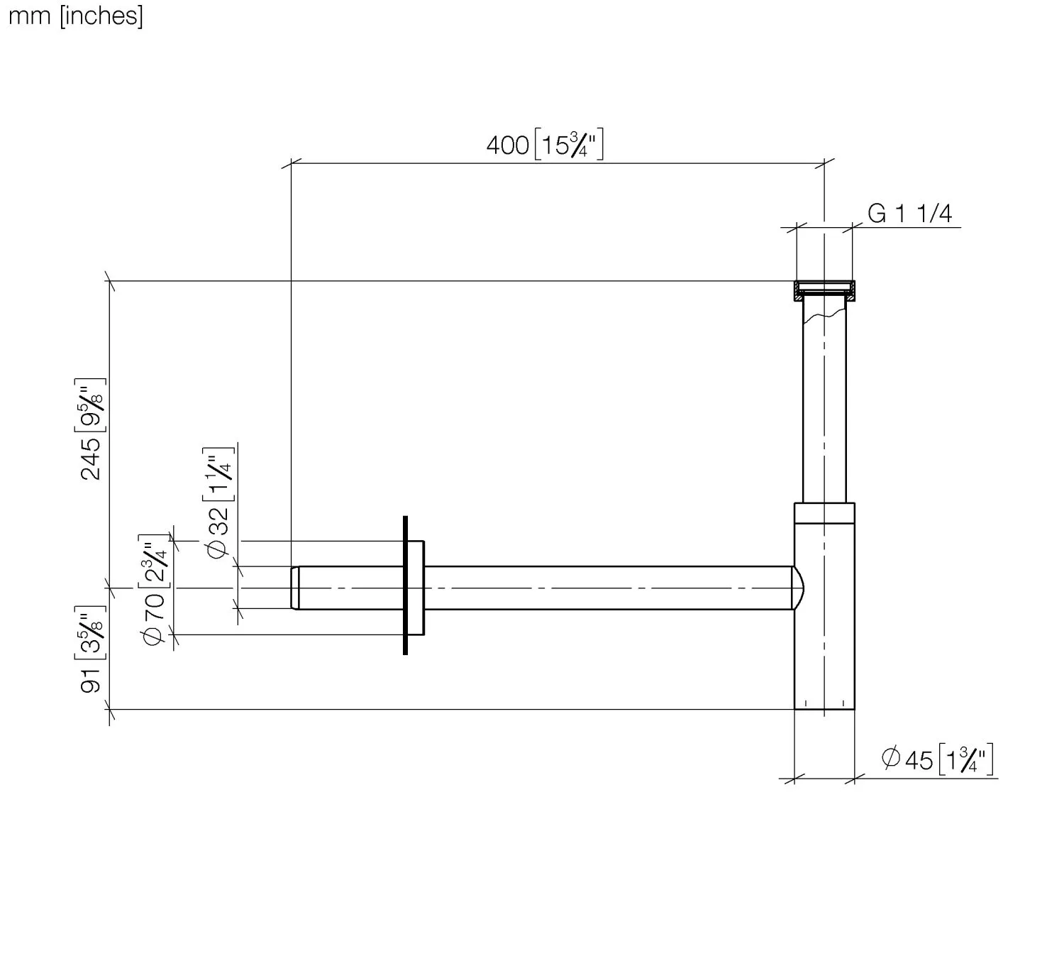 Dornbracht Ablaufgarnitur chrom in chrom Dornbracht Ablaufgarnitur chrom in chrom