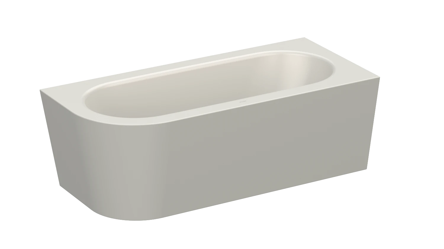 Bette BetteSilhouette Badewanne 1650x750x420 mm Flax glasierter Titan-Stahl 2-Sitzer Eck