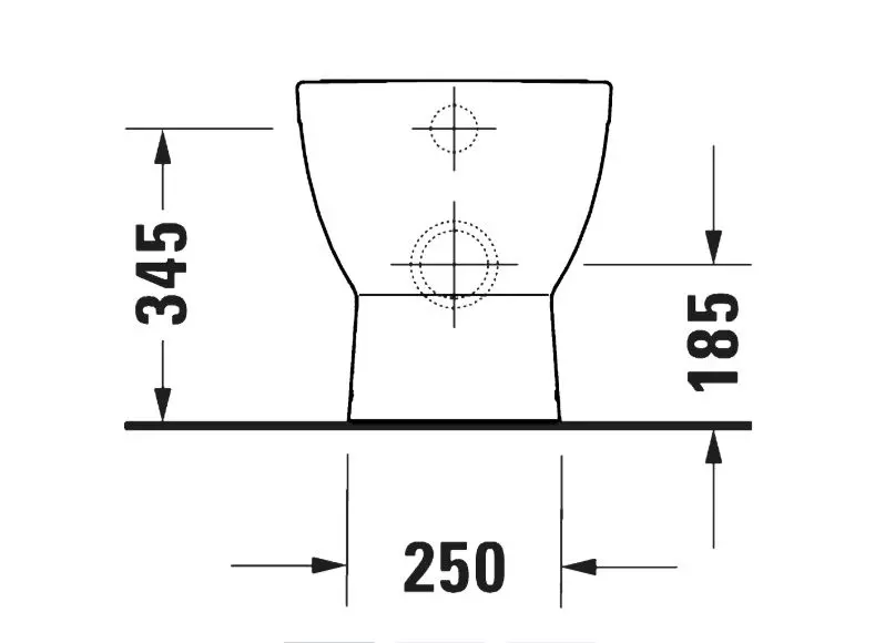 Duravit Stand-WC „D-Code“ 370 × 400 × 480 mm Duravit Stand-WC „D-Code“ 370 × 400 × 480 mm