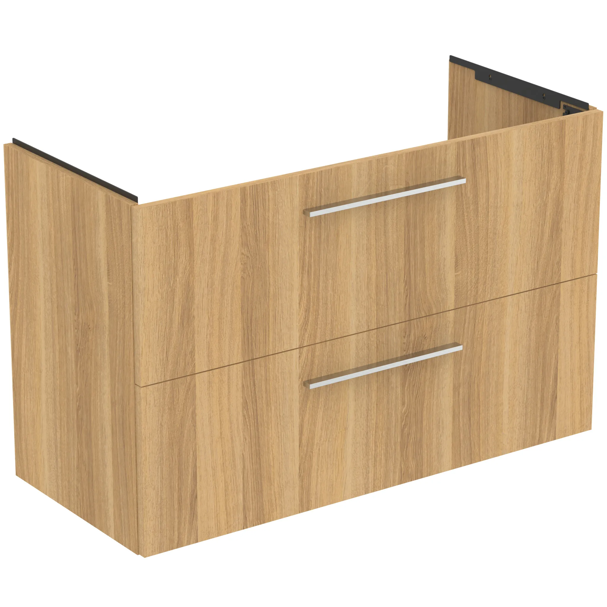 Ideal Standard i.life A Möbelwaschtischunterschrank, Eiche Natur, 1000x440x630 mm, 2 Auszüge mit Softclose-Mechanismus