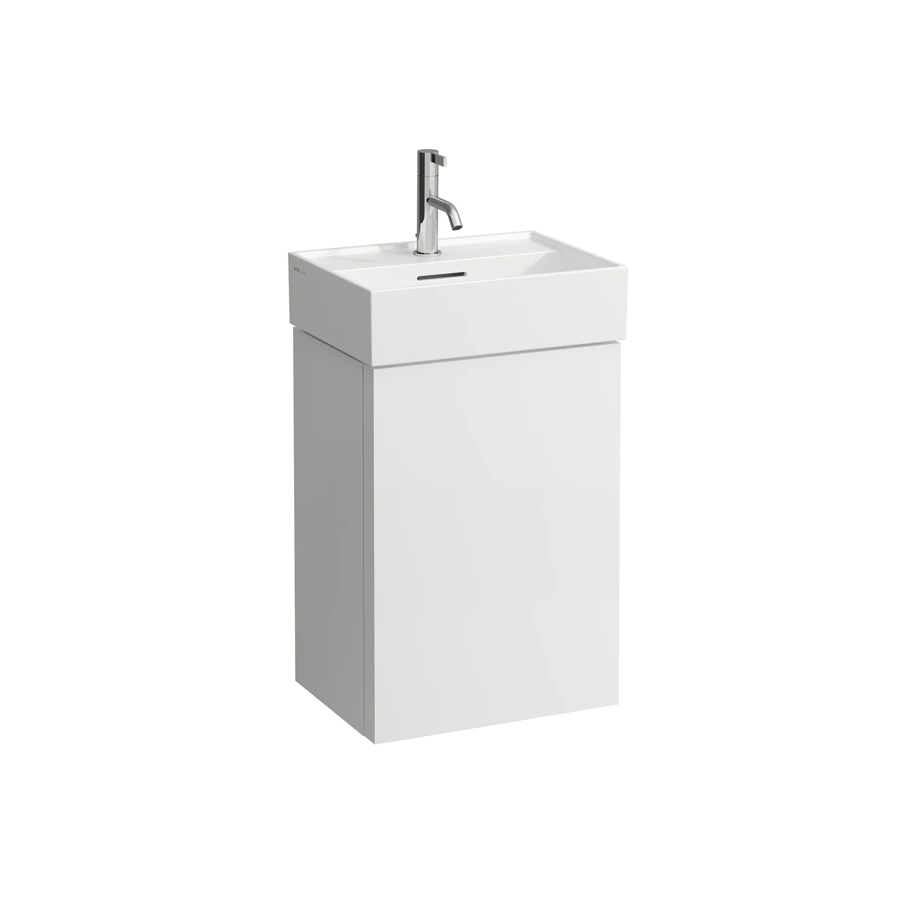 Laufen Waschtischunterbau „Kartell“ 330 × 600 × 435 mm Kieselgrau, Anschlag rechts