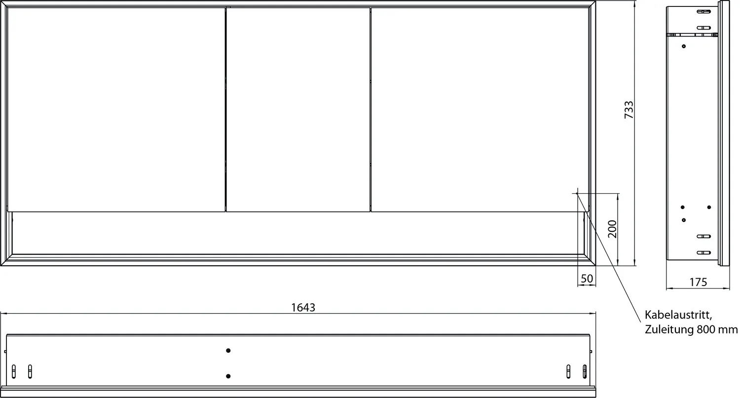 emco Spiegelschrank „loft“ 164,3 × 73,3 × 17,5 cm
