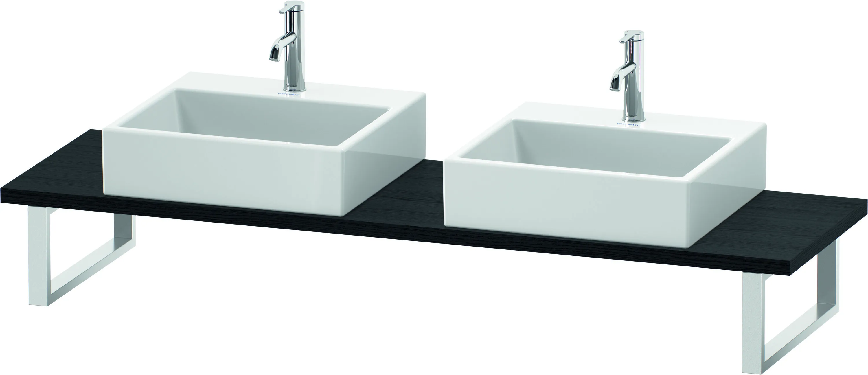 Duravit Konsole „DuraStyle“, links und rechts in Eiche Schwarz Duravit Konsole „DuraStyle“, links und rechts in Eiche Schwarz