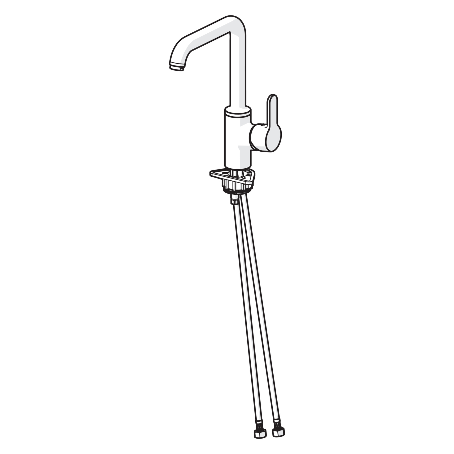 HansaPRIMO Einhebelmischer Küchenarmatur HansaPRIMO 4920 Ausladung 192 mm DN15 Chrom HansaPRIMO Einhebelmischer Küchenarmatur HansaPRIMO 4920 Ausladung 192 mm DN15 Chrom