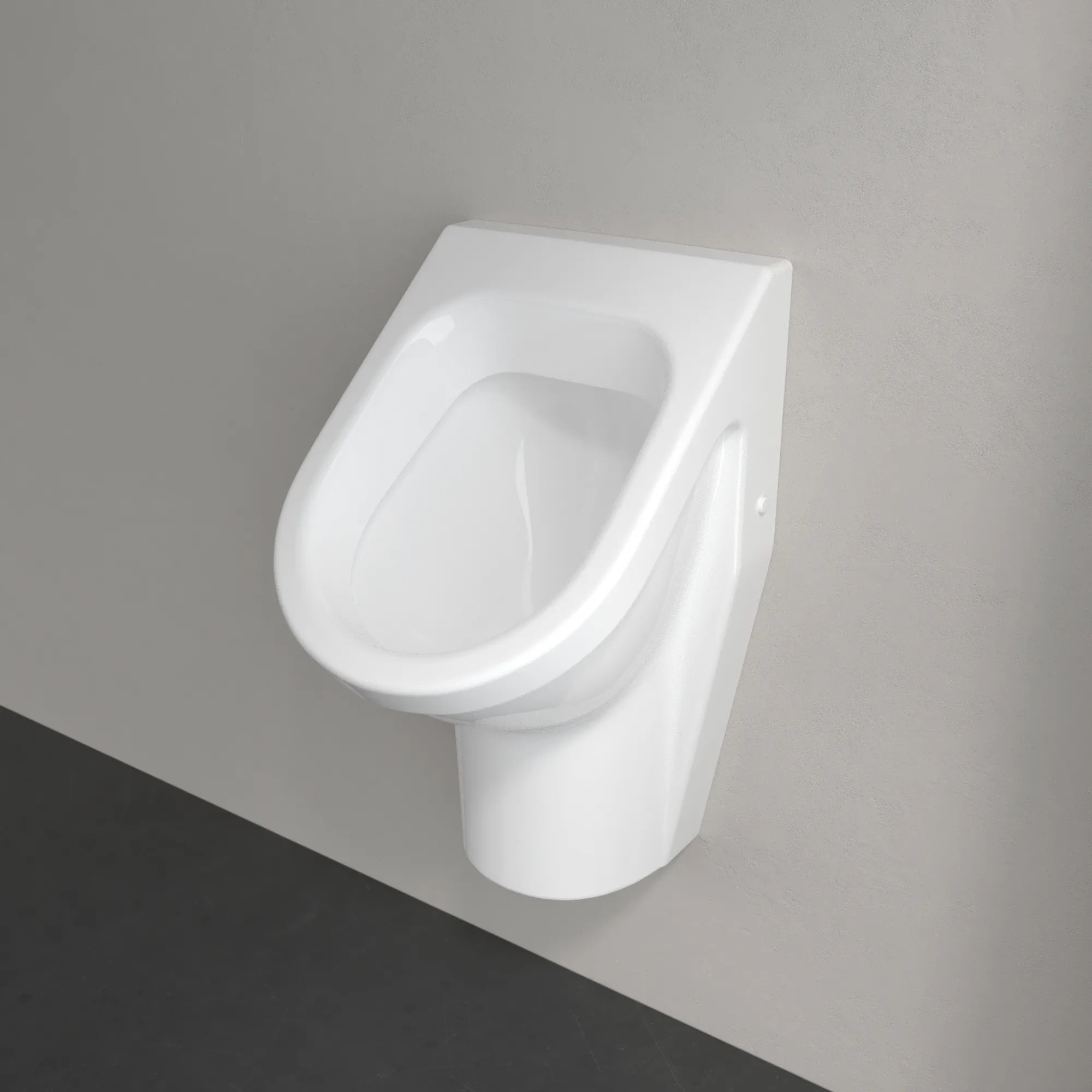 Urinal „Architectura“, Befestigung verdeckt, Zulauf verdeckt, mit Zielobjekt 35,5 × 62 × 38,5 cm
