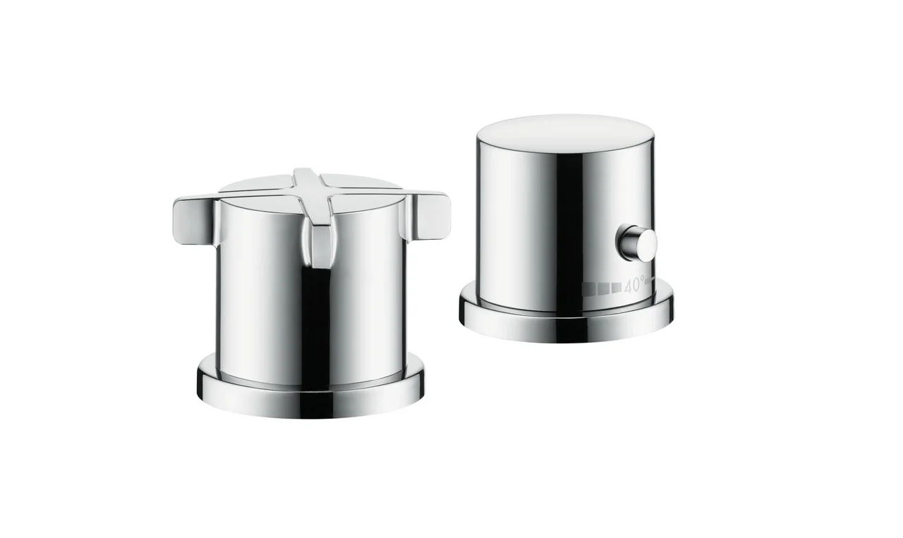 Hansgrohe AXOR Citterio E 2-Loch Thermostatarmatur Chrom, Wannenrandmontage, max. Durchfluss 32,1 l/min bei 3 bar, einstellbare Temperaturbegrenzung, passend zu entfernt liegendem Wanneneinlauf Hansgrohe AXOR Citterio E 2-Loch Thermostatarmatur Chrom, Wannenrandmontage, max. Durchfluss 32,1 l/min bei 3 bar, einstellbare Temperaturbegrenzung, passend zu entfernt liegendem Wanneneinlauf