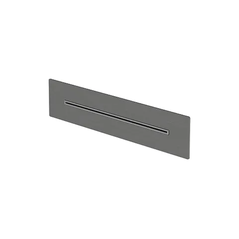 Kludi-ASANA Wand-Wasserfall in Brushed Gunmetal – Kopfbrause mit festem Auslauf, DN 15, G1/2 Anschluss, Durchfluss >45 l/min