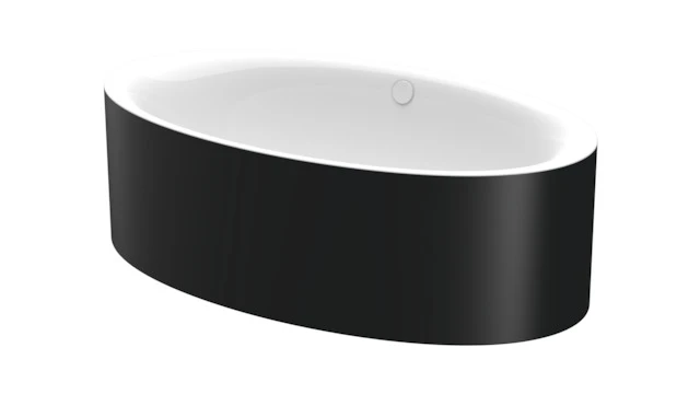 Bette oval Badewanne „BetteEve Oval Silhouette“ 180 × 100 cm in Schwarz (matt) Bette oval Badewanne „BetteEve Oval Silhouette“ 180 × 100 cm in Schwarz (matt)