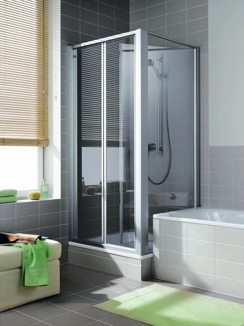 Kermi Duschdesign IBIZA 2000 Falttür, 1750x700 mm, Silber Mattglanz Kermi Duschdesign IBIZA 2000 Falttür, 1750x700 mm, Silber Mattglanz