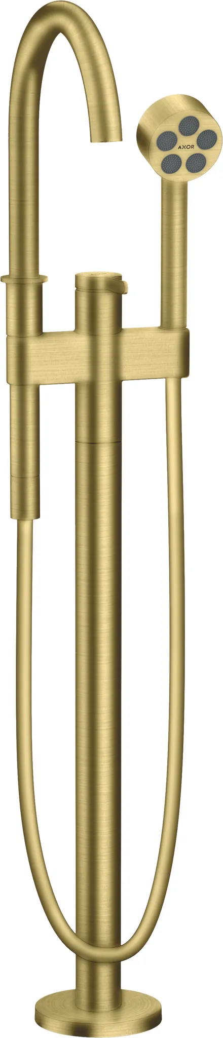 Wannenmischer Axor One Fertigset zur Bodenmontage chrom