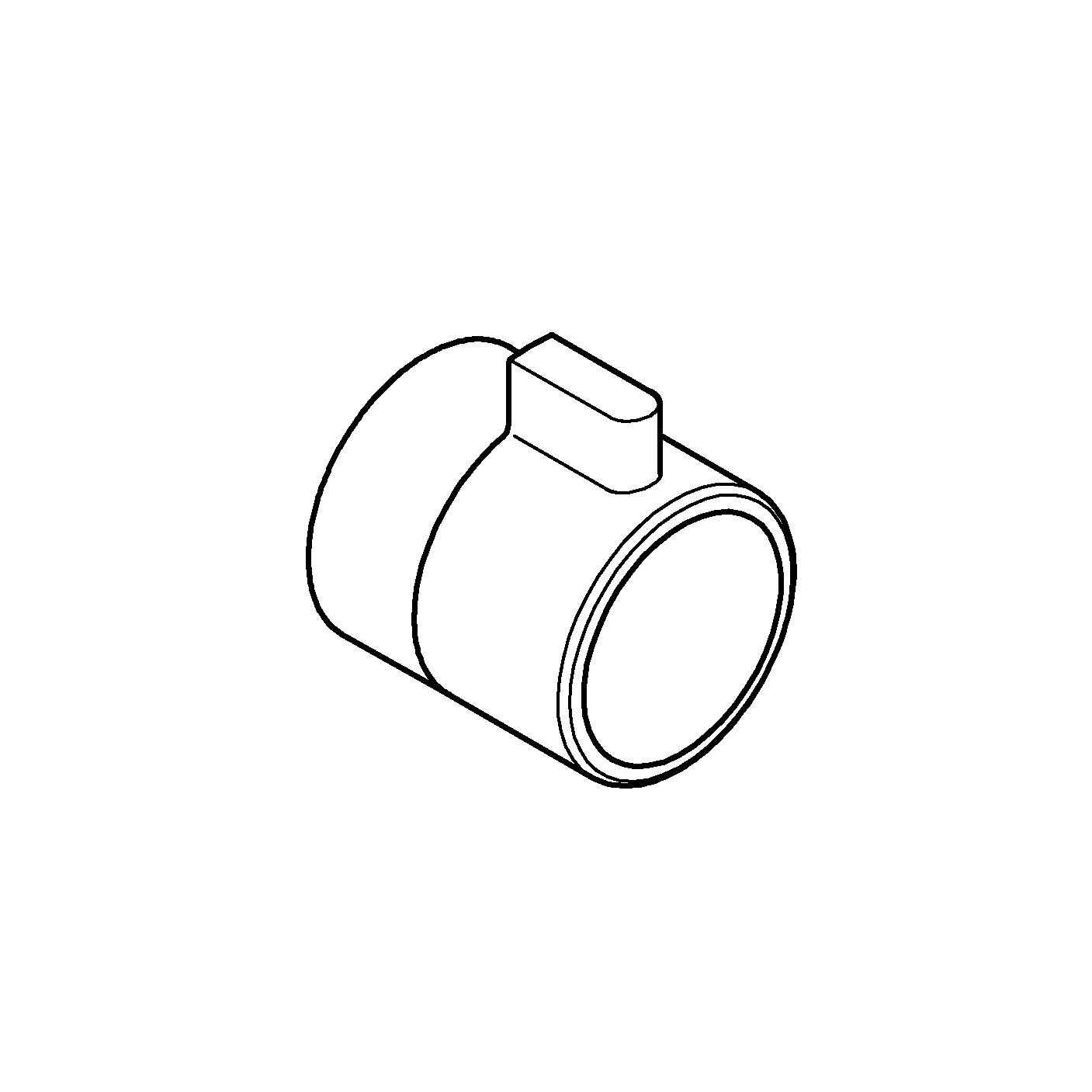 Absperrgriff 49081, für Grohtherm Thermostat-Fertigmontageset, chrom