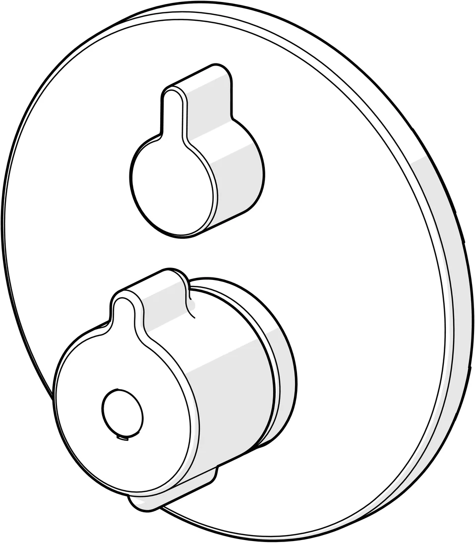 HansaCLINICA Wannen- und Brausearmatur Hansaclinica 2018, Fertigmontageset für Wanne/Brause mit Rosette rund Chrom HansaCLINICA Wannen- und Brausearmatur Hansaclinica 2018, Fertigmontageset für Wanne/Brause mit Rosette rund Chrom