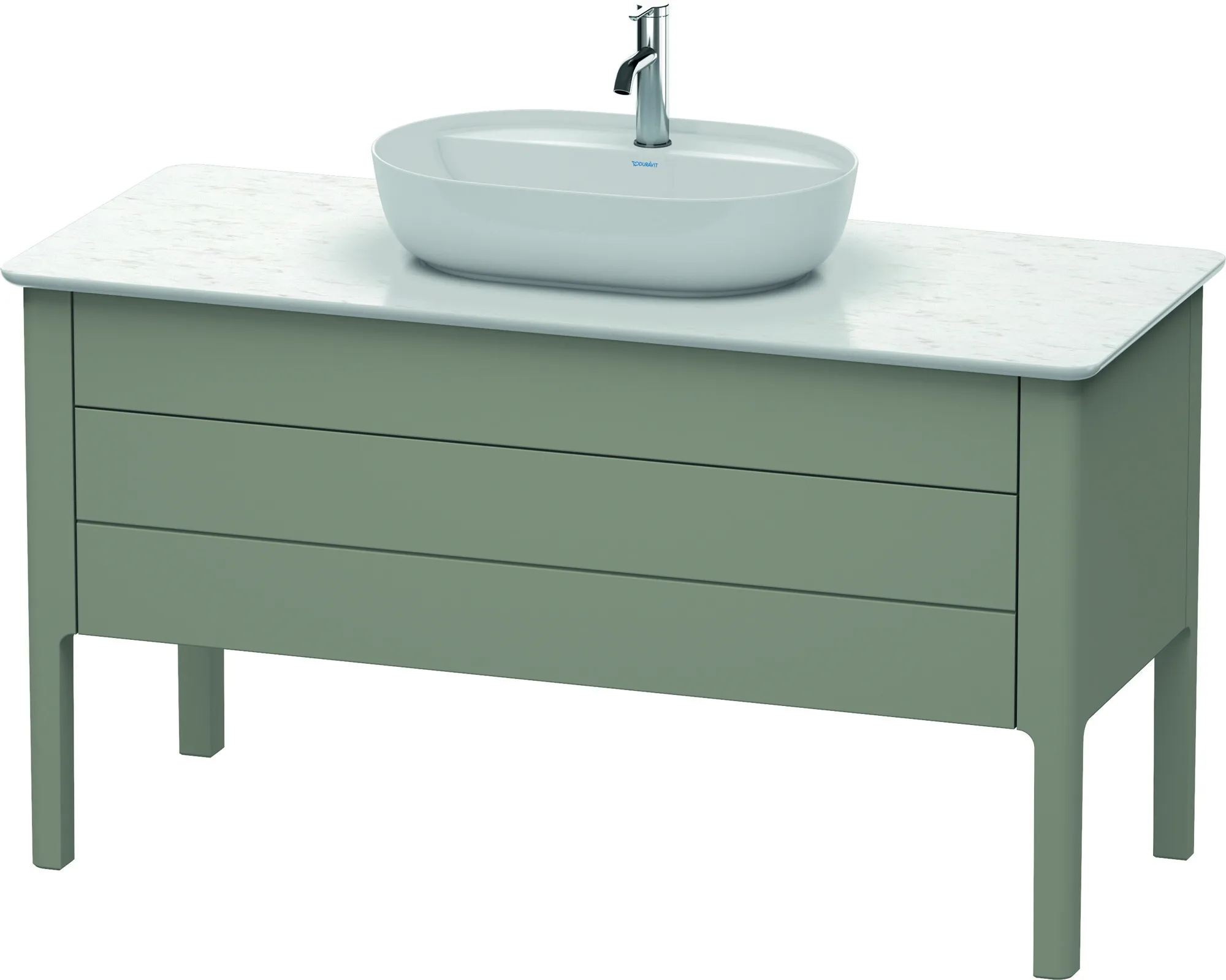 Duravit Waschtischunterschrank bodenstehend „Luv“ 133,8 × 74,3 × 57 cm Steingrau Seidenmatt Duravit Waschtischunterschrank bodenstehend „Luv“ 133,8 × 74,3 × 57 cm Steingrau Seidenmatt